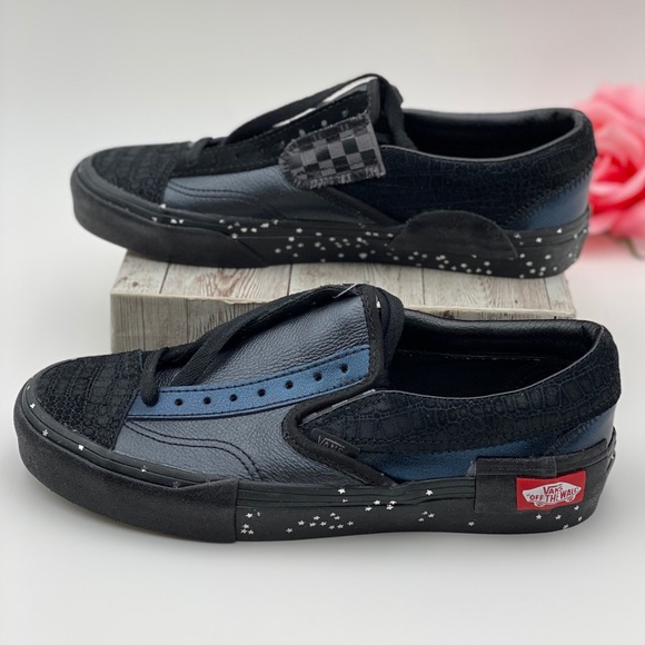 vans glitter mix slip on cap